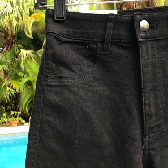 Black High Waisted Skinny Jeans - Picture 3 of 4